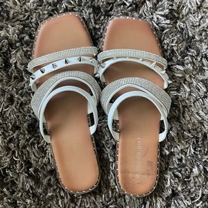 Studded Bling Sandals 7.5